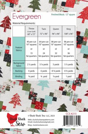 Evergreen Quilt Pattern