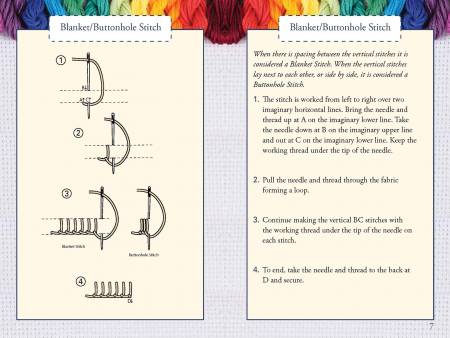 Hand Embroidery Stitches At-A-Glance Pocket Guide