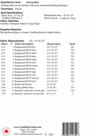 Bargello Breakers Oasis Quilt Pattern
