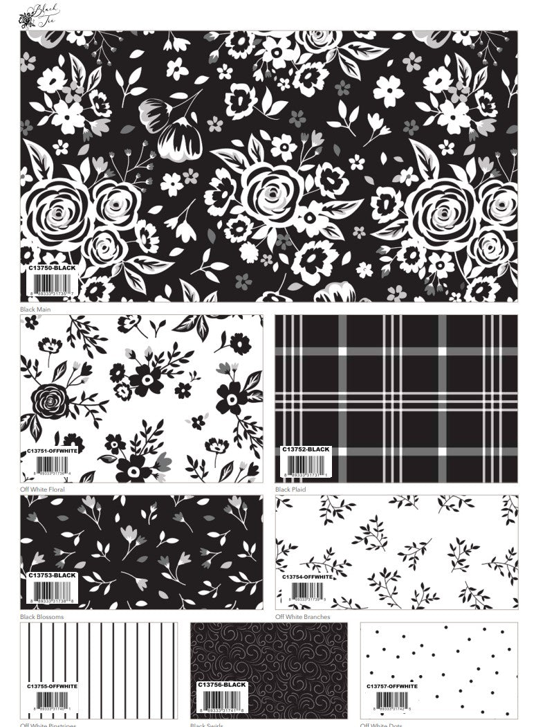 Black Tie Fat Quarter Bundle