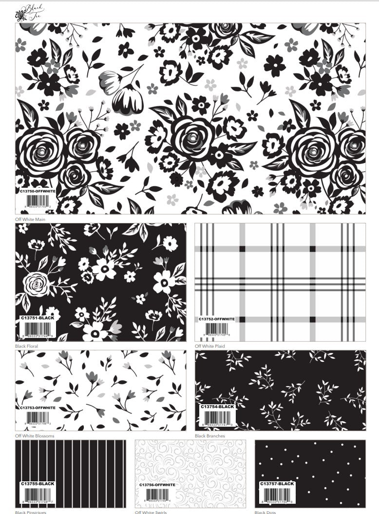 Black Tie Fat Quarter Bundle