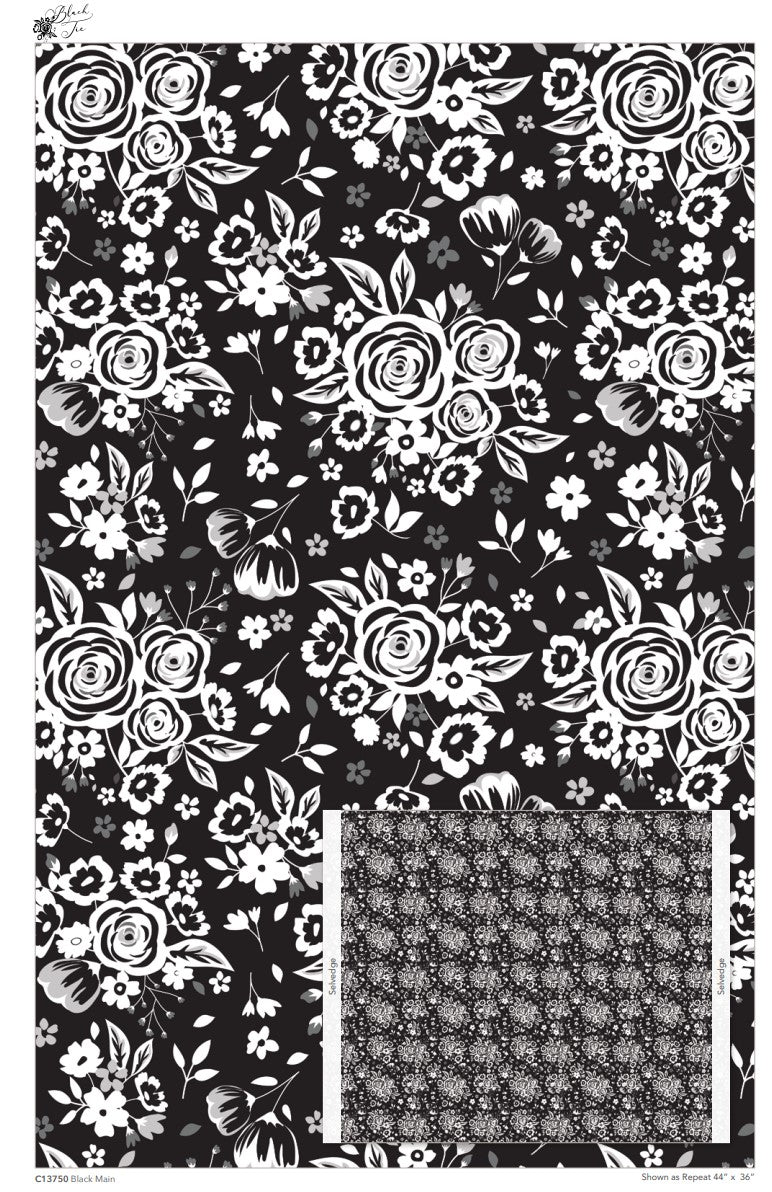 Black Tie Fat Quarter Bundle