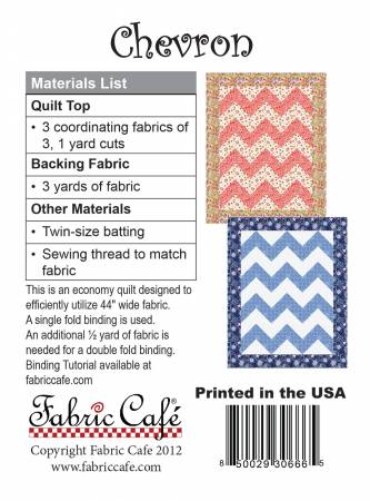 Chevron 3 yard quilt pattern