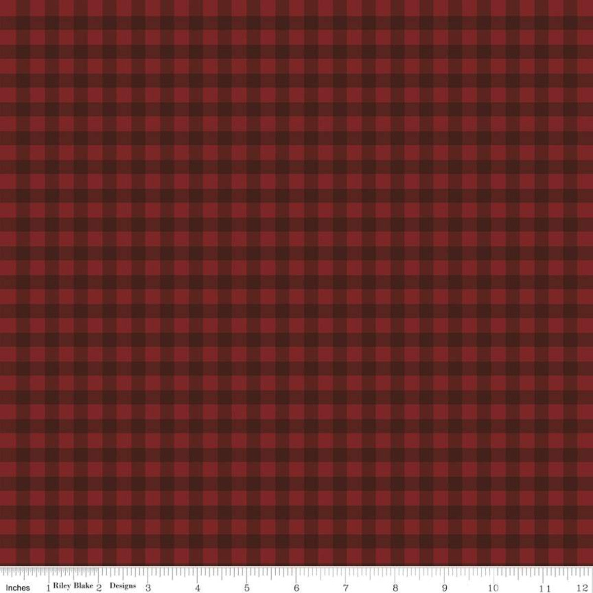 Farmhouse Christmas by Echo Park Paper Co. for Riley Blake Designs is great for quilting, apparel and home decor. This geometric print features a gingham check plaid. Sold by the 1/2 yard. Fabric will be cut in one continuous piece unless the customer notes otherwise. 100% cotton Width: 43"/44"