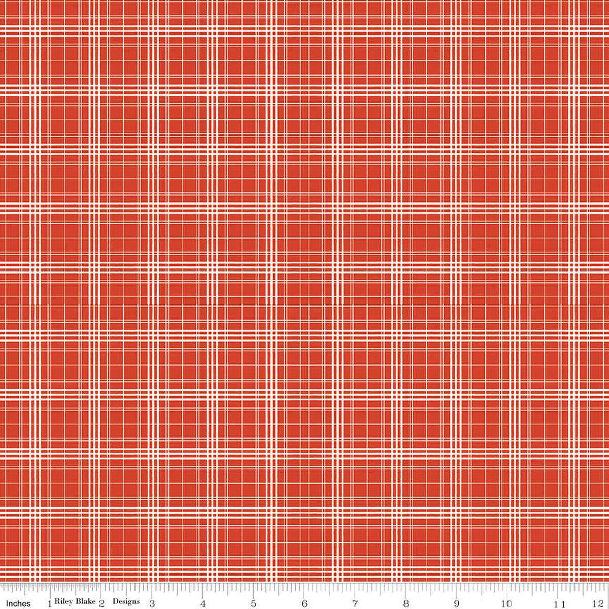 Farmhouse Summer Plaid Red