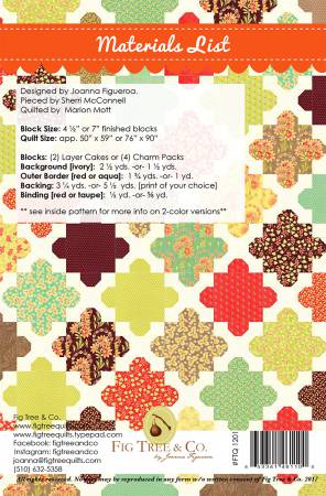 Hazel and Bloom is a Layer Cake or Charm Pack friendly pattern that is perfect to showcase your favorite collections. Layer Cake version blocks finish at 7in to make a 76in x 90in quilt. Charm pack version blocks finish at 4-1/2in to make a 50in x 59in quilt.