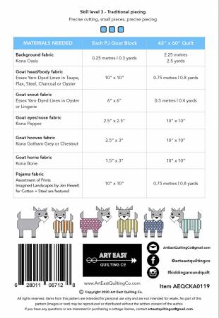 Kidding Around Goats Quilt Pattern