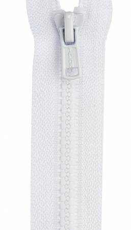 Molded polyester teeth on a 100% polyester tape. The teeth are smaller than a sport-weight zipper, making it an excellent choice for lighter weight jackets, children's clothes and infant items. Color: White Length: 14in Tape Content: Polyester Teeth Type: Polyester Use: Clothing
