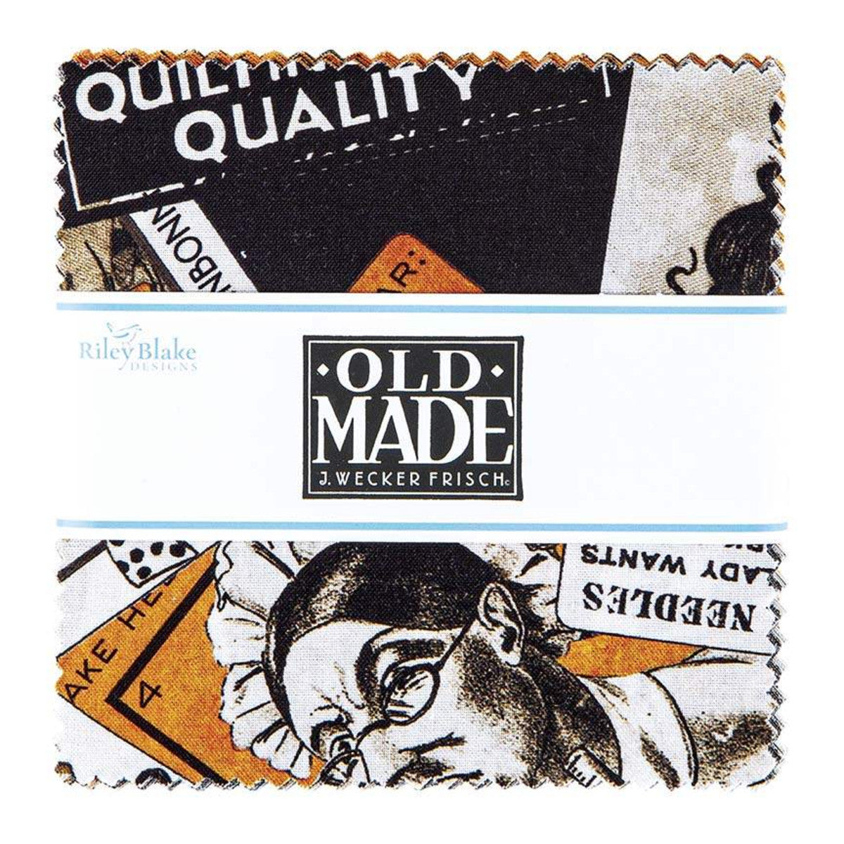 This 5" Stacker precut bundle includes 42 pieces from the Old Made collection by J. Wecker Frisch for Riley Blake Designs. Each print will be included 1-2 times in the bundle. 100% cotton Width: 5" x 5"
