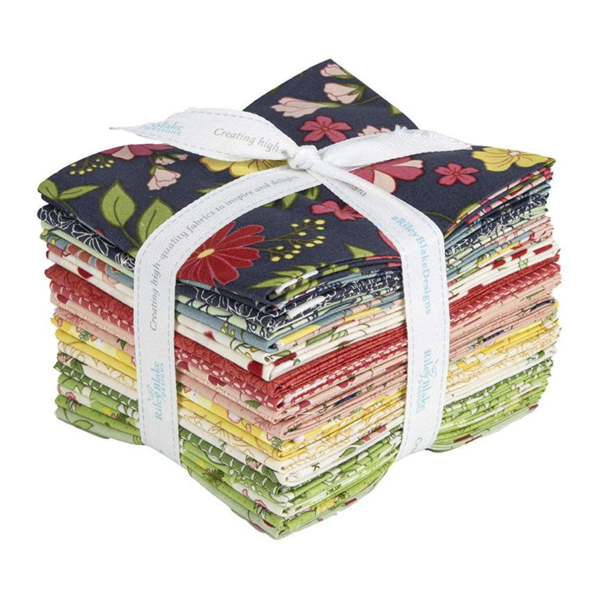 This Fat Quarter precut bundle includes 21 pieces from the Reflections collection by Lauren Brewer Design for Riley Blake Designs. 100% cotton Width: 18" x 22"