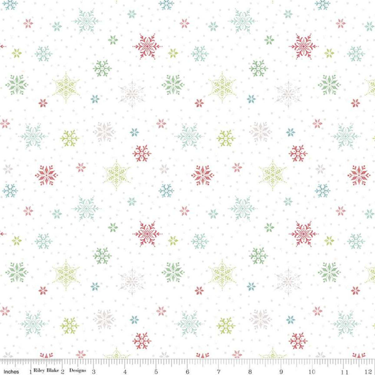 Super Snowflake - good Snowed in by Heather Peterson Riley Blake - Quilt Kit - Option to purchase ruler -