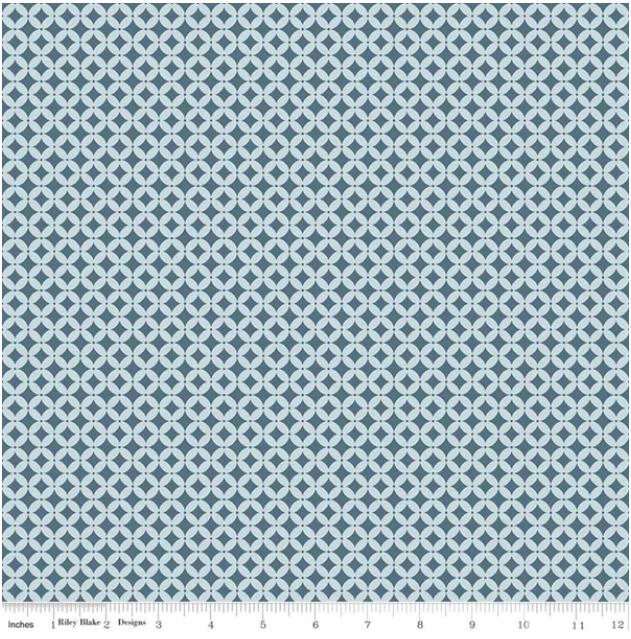 Winterland by Amanda Castor for Riley Blake Designs is great for quilting, apparel and home decor. This geometric print features an orange peel design. Sold by the 1/2 yard. Fabric will be cut in one continuous piece unless the customer notes otherwise. 100% cotton Width: 43"/44"