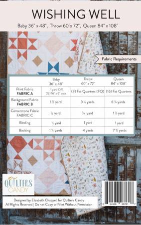 First appearing on the cover of 'Love, Patchwork and Quilting,' this pattern is made of 2 different alternating blocks. It a perfect scrappy quilt and can be made in 3 sizes: Baby, Throw, and Queen.