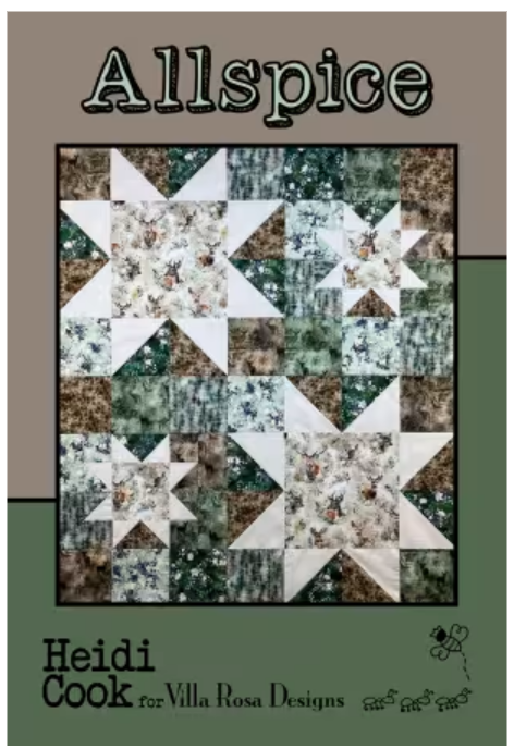 Allspice Quilt Pattern card