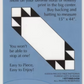 Centerfold table runner pattern card