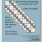 Fancy Four Patch table runner pattern card