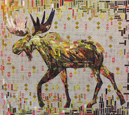 Montgomery Moose Collage Pattern
