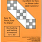 Nifty Nines table runner pattern card
