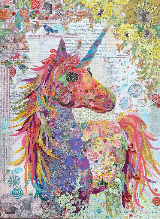 Nola...A Unicorn Collage Pattern