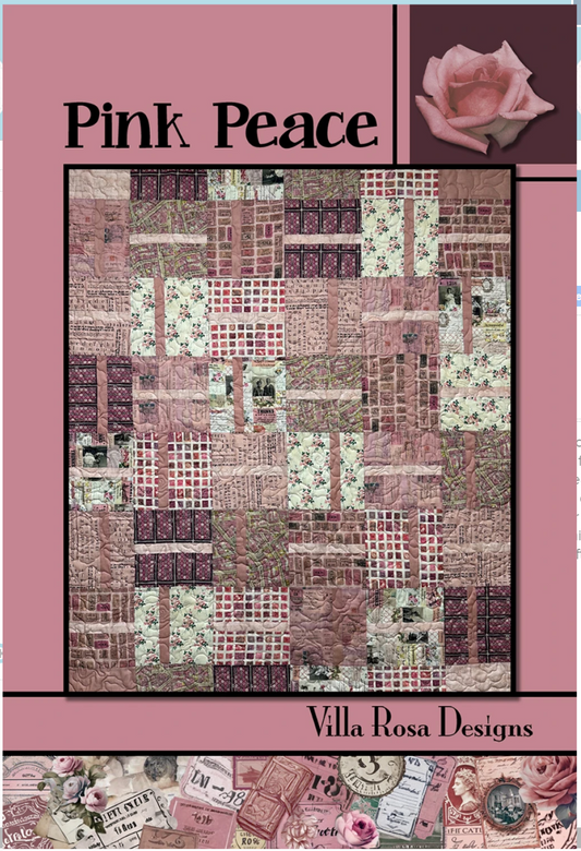 Pink Peace Quilt Pattern card
