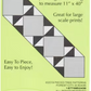 Sew 2 Again table runner pattern card