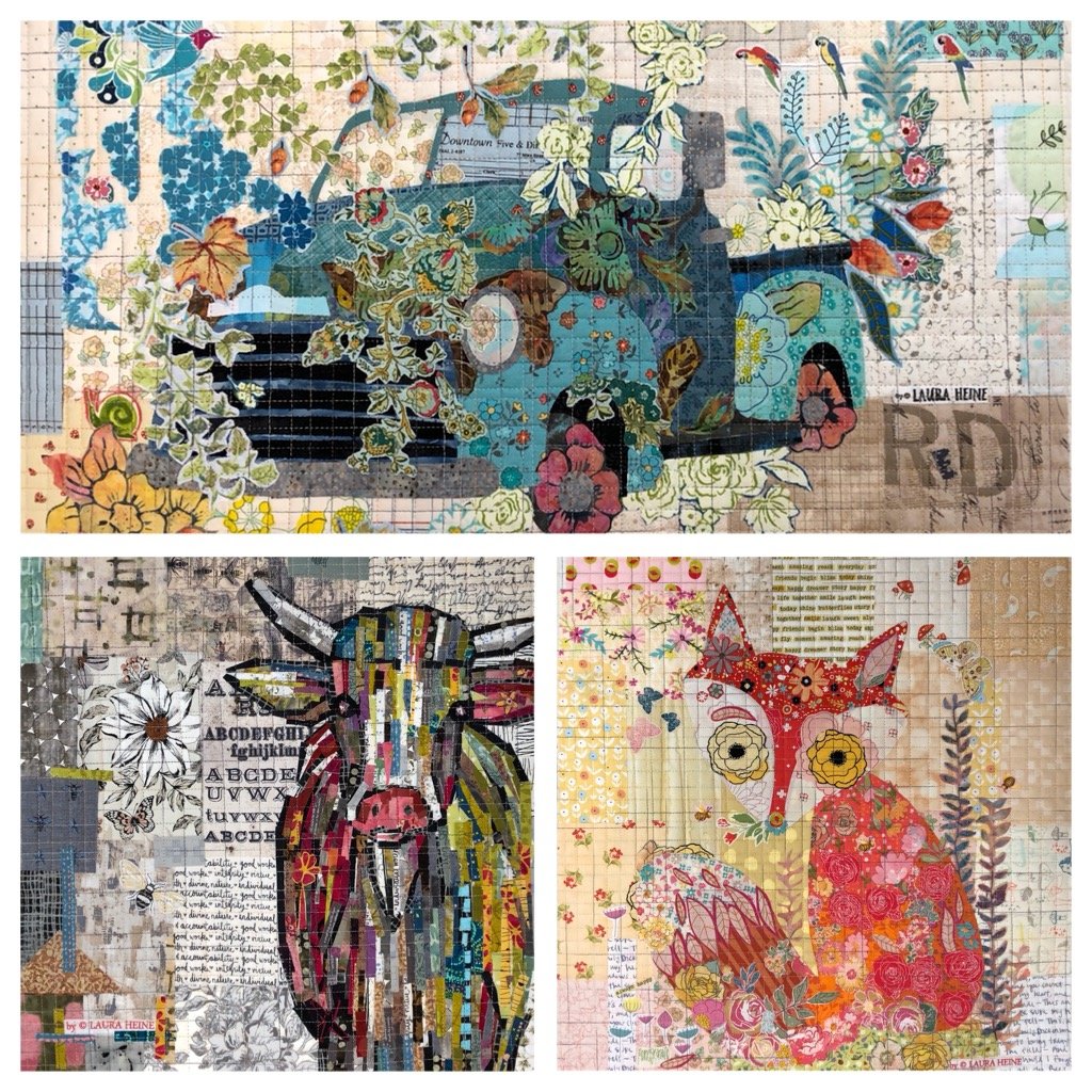 Teeny Tiny Collage PATTERN Group #2 Fox, Truck, Cow