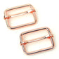 Two Slider Buckles 1" Rose Gold