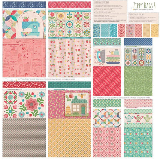 Lori Holt Home Décor Zippy Bags 4 Panel
