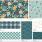 This Fat Quarter precut bundle includes 22 pieces from the Ally's Garden collection by Dani Mogstad for Riley Blake Designs.  100% cotton  Width: 18" x 22"