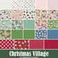 This Fat Quarter precut bundle includes 24 pieces from the Christmas Village collection by Katherine Lenius for Riley Blake Designs.  100% cotton  Width: 18" x 22"