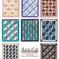 This particular 3 yd. quilt book has 8 patterns: Brick Street, City Lights,Courtyard Quilts, Garden Path, Lickity Split, Park Place, Trellis Quilt, and Urban Chick. They require 3 one yard pieces of fabric.  Pages: 20 Author: Donna Robertson Publish Date: 2020 Dimensions: 11in x 8.5in x 0.1in Softcover