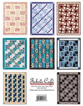 This particular 3 yd. quilt book has 8 patterns: Brick Street, City Lights,Courtyard Quilts, Garden Path, Lickity Split, Park Place, Trellis Quilt, and Urban Chick. They require 3 one yard pieces of fabric.  Pages: 20 Author: Donna Robertson Publish Date: 2020 Dimensions: 11in x 8.5in x 0.1in Softcover