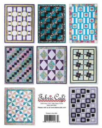 Instructions for 8 great lap quilts using only 3 yards of fabric! 3 sizes, Lap, Twin and King/Queen.  Pages: 25 Author: Donna Robertson Publish Date: 2020 Dimensions: 11in x 0.1in x 8.5in Softcover