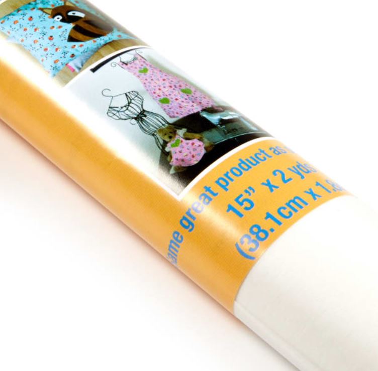 Pellon® 805 Wonder-Under® is the original paper-backed fusible web. It fuses easily in mere seconds and is 100% machine stitchable. The fabric will maintain a soft hand after fusing. Wonder-Under® is great for apparel, home décor, and craft projects. It bonds fabric to fabric or any porous surface like wood and cardboard.  Contents 100% Polyester Weight Very Lightweight Width 15"