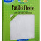 Pellon® Fusible Fleece is a one-sided fusible fleece that adds a layer of softness, body, and stability to home decorating, craft and apparel sewing. No Pinning! No Basting! No Sewing! Can be fused to fabric, cardboard, or wood. It is completely sewing machine safe. 100% Low Loft Acid-Free Polyester. 45in by-the-yard width. Packaged Size: 22in x 36in. Sewing Machine Safe  Non-Woven Fusible Weight: Heavy Single Sided Washing/Drying instructions: Machine wash warm, delicate cycle. Tumble dry low or dry clean.