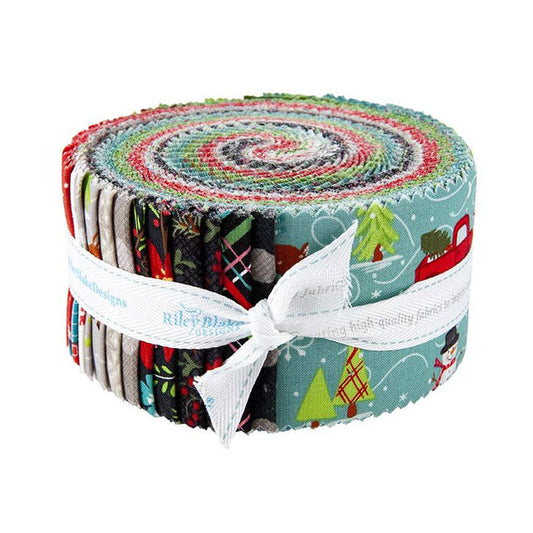 This 2 1/2" Rolie Polie precut bundle includes 40 pieces from the Indigo Garden collection by Heather Peterson for Riley Blake Designs. Each print will be included 1-2 times in the bundle.  100% cotton  Width: 2 1/2" Strips