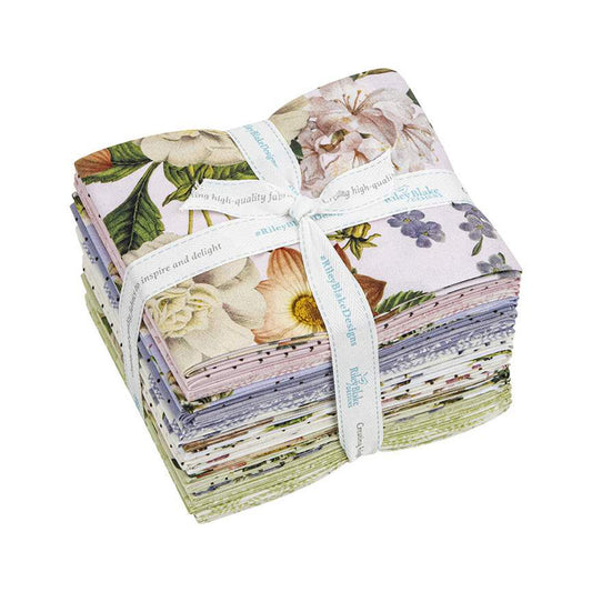 This Fat Quarter precut bundle includes 21 pieces from the Springtime collection by My Mind's Eye for Riley Blake Designs.  100% cotton  Width: 18" x 22"