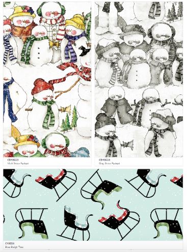 This Fat Quarter precut bundle includes 41 pieces from the White as Snow collection by J. Wecker Frisch for Riley Blake Designs.  100% cotton  Width: 18" x 22"
