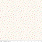 Winter Wonder by Heather Peterson for Riley Blake Designs is great for quilting, apparel and home decor. This print features a multicolored dots.  Sold by the 1/2 yard.  Fabric will be cut in one continuous piece unless the customer notes otherwise.  100% cotton  Width: 43"/44"